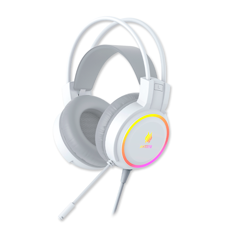 KIT GAMING ANTRYX GC-3100X3WRE-SP: AUDÍFONOS, TECLADO RED SWITCH Y MOUSE EN COLOR BLANCO