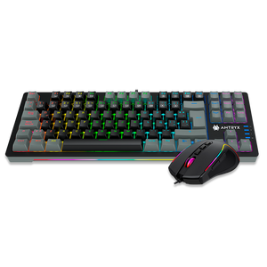 KIT GAMING ANTRYX: TECLADO MECÁNICO RED SWITCH + MOUSE GC-5500, ILUMINACIÓN RGB Y ALTA PRECISIÓN