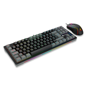 KIT GAMING ANTRYX: TECLADO MECÁNICO RED SWITCH + MOUSE GC-5500, ILUMINACIÓN RGB Y ALTA PRECISIÓN