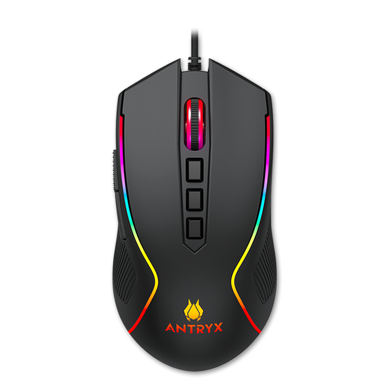 KIT GAMING ANTRYX: TECLADO MECÁNICO RED SWITCH + MOUSE GC-5500, ILUMINACIÓN RGB Y ALTA PRECISIÓN