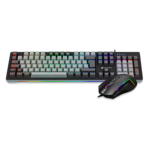 KIT GAMING ANTRYX: TECLADO MECÁNICO BLUE SWITCH Y MOUSE GC-5600, ILUMINACIÓN LED Y ALTA PRECISIÓN