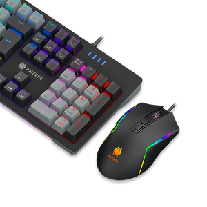 KIT GAMING ANTRYX: TECLADO MECÁNICO RED SWITCH + MOUSE GC-5600, ALTO RENDIMIENTO Y PRECISIÓN