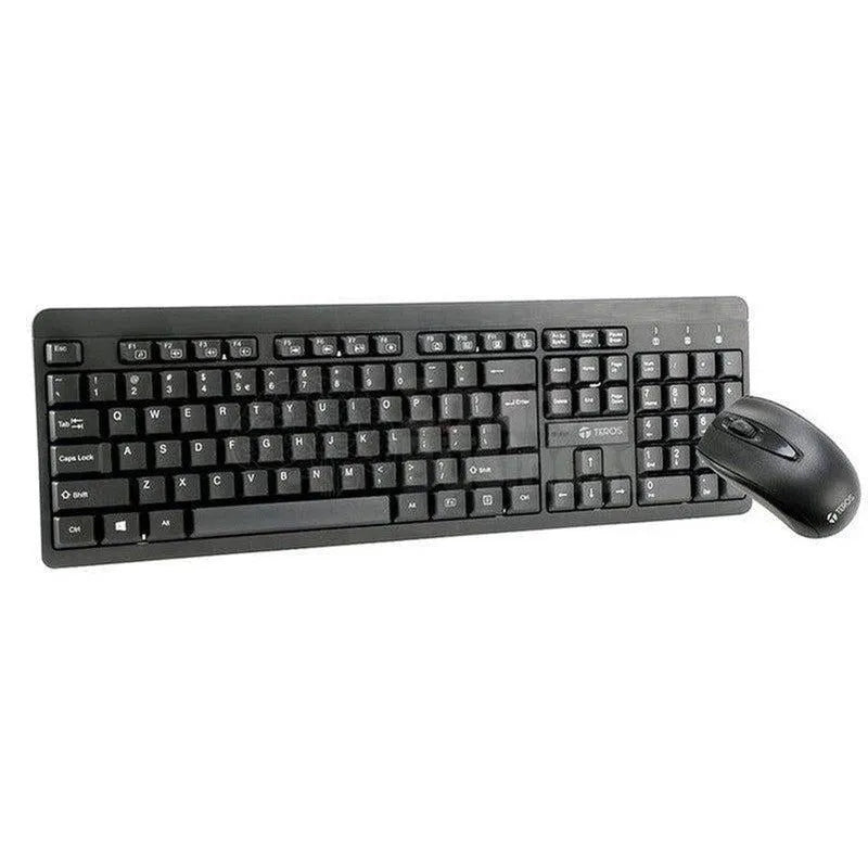KIT MULTIMEDIA INALÁMBRICO COLCOCA TE4061N: TECLADO + MOUSE, 2.4GHZ, RECEPTOR NANO USB, NEGRO