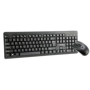 KIT MULTIMEDIA INALÁMBRICO COLCOCA TE4061N: TECLADO + MOUSE, 2.4GHZ, RECEPTOR NANO USB, NEGRO