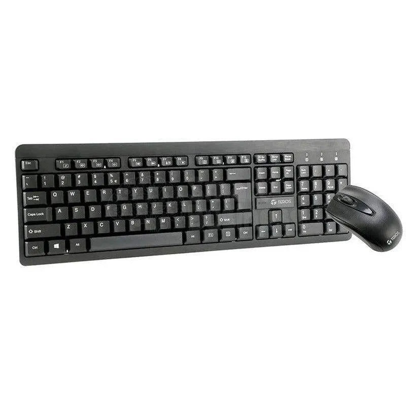 KIT MULTIMEDIA INALÁMBRICO COLCOCA TE4061N: TECLADO + MOUSE, 2.4GHZ, RECEPTOR NANO USB, NEGRO