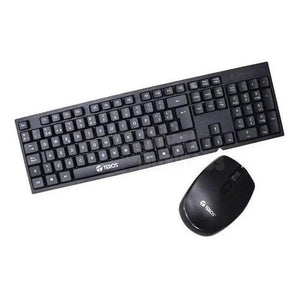 KIT MULTIMEDIA INALÁMBRICO COLCOCA TE4061N: TECLADO + MOUSE, 2.4GHZ, RECEPTOR NANO USB, NEGRO