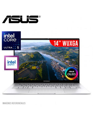LAPTOP ASUS ZENBOOK 14 OLED UX3405MA: POTENTE RENDIMIENTO CON PROCESADOR U5-125H, 8GB DDR5, 512GB SSD, WINDOWS 11 HOME, TECLADO ESPAÑOL, GARANTÍA 1 AÑO