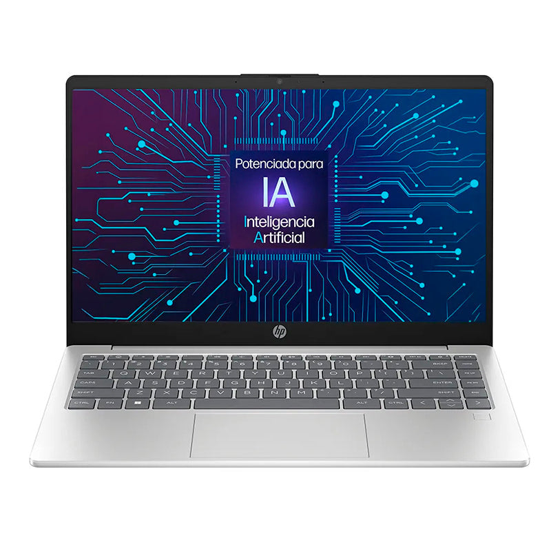 LAPTOP HP - ULTRADELGADA HP 14-EP1000LA CON INTEL CORE ULTRA 5 125H, INTELIGENCIA ARTIFICIAL, 16GB RAM, 512GB SSD, PANTALLA 14” FULL HD, HDMI, DISPLAYPORT, USB-C, 2 USB-A, WINDOWS 11 HOME - PLATA