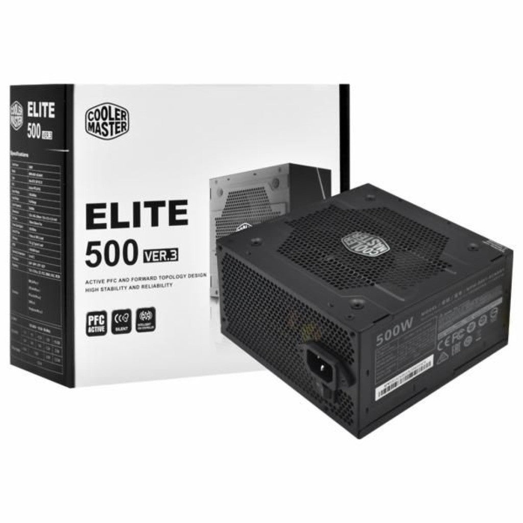 FUENTE DE PODER MODULAR COOLER MASTER ELITE NEX N500 500W 80 PLUS BRONZE MPW-5001-ACAN-BUSA