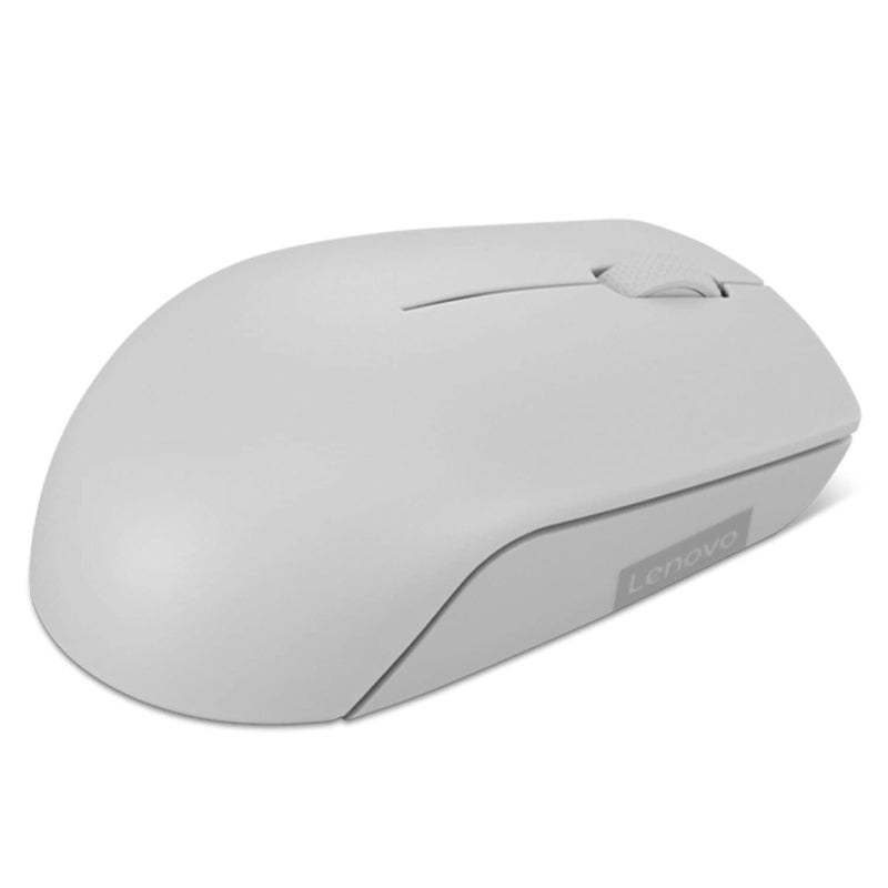 RATÓN INALÁMBRICO COMPACTO LENOVO 300 ARTIC GREY - DISEÑO ERGONÓMICO Y PORTABILIDAD