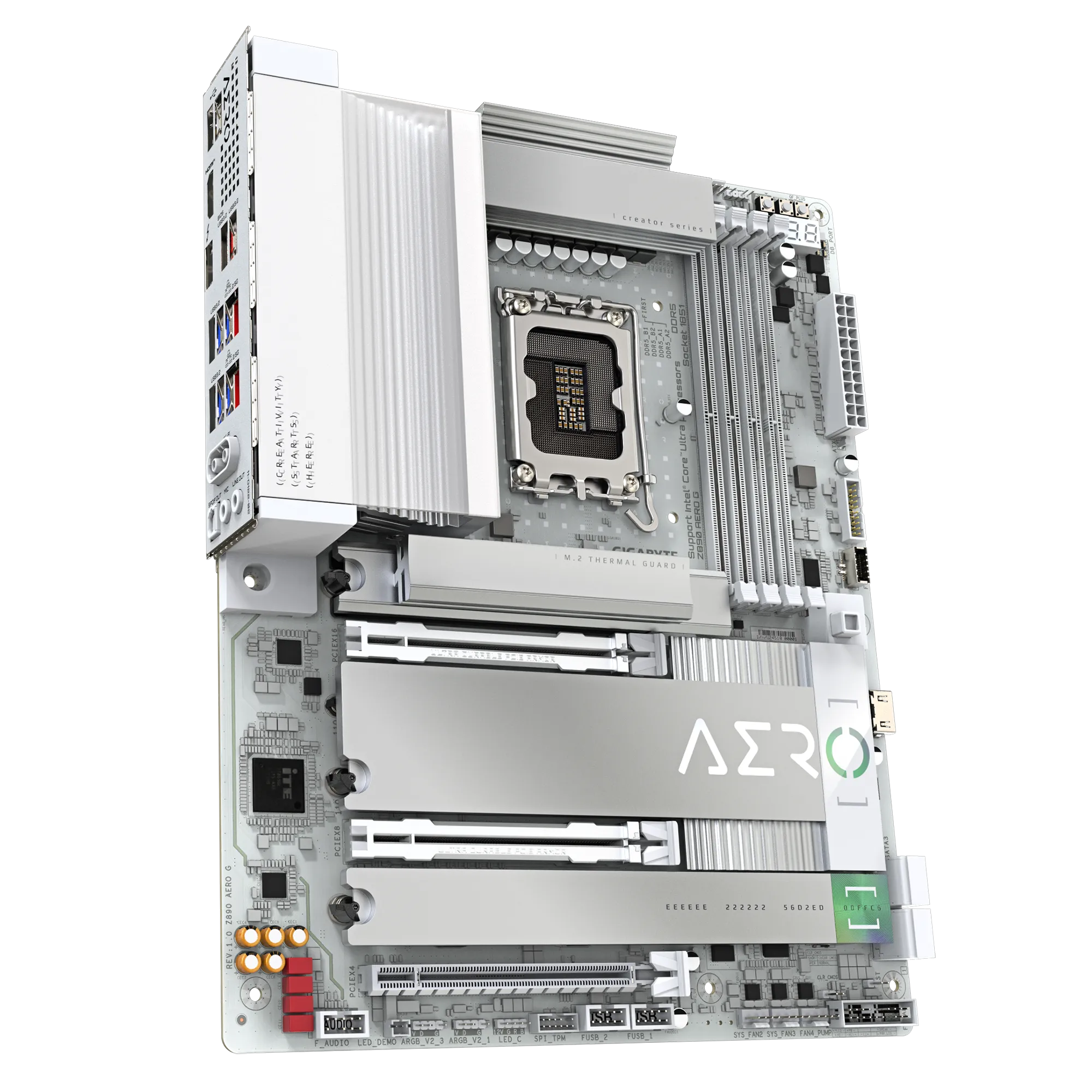TARJETA MADRE GIGABYTE Z890 AERO G LGA1851 DDR5 DUAL-CHANNEL PCIe 5.0 WIFI 7 AVANZADA