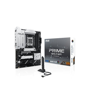 PLACA BASE ASUS PRIME X870-P WIFI SVL D5, COMPATIBLE CON PROCESADORES AMD, SOPORTE WIFI, MEMORIA DDR5 Y TECNOLOGÍA AVANZADA