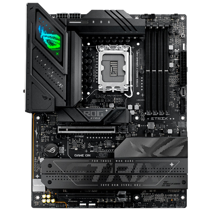 TARJETA MADRE ASUS ROG STRIX B860-F GAMING WIFI, CHIPSET INTEL B860, LGA 1851, HDMI, DP, ATX, CONECTIVIDAD WIFI INTEGRADA PARA JUEGOS DE ALTO RENDIMIENTO