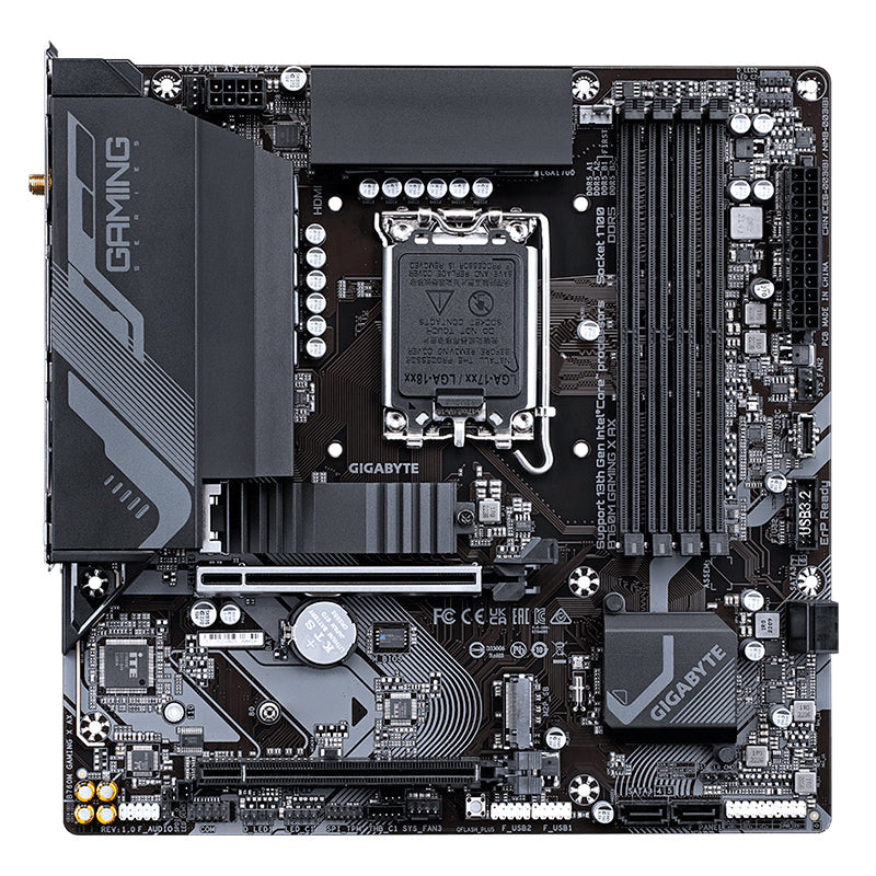 PLACA MADRE GIGABYTE MOTHERBOARD  B760M GAMING X AX, CHIPSET INTEL Z790, LGA1700, ATX