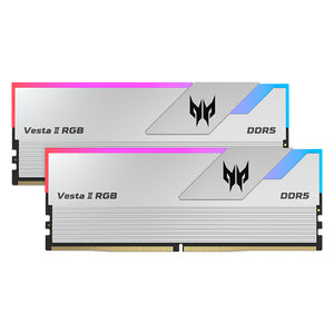 MEMORIA RAM U-DIMM DDR5 PREDATOR VESTA II RGB 32GB (2X16GB) 6000MHZ CL32 1.35V PC5-48000