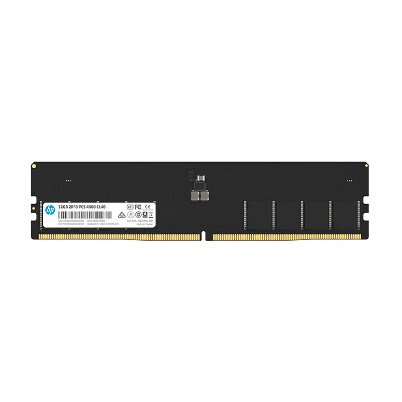 MEMORIA RAM HP DE ALTO RENDIMIENTO: X2 UDIMM DDR5 32GB 4800MHZ CL40 CON ECC INTEGRADO Y BAJO VOLTAJE DE 1.1V