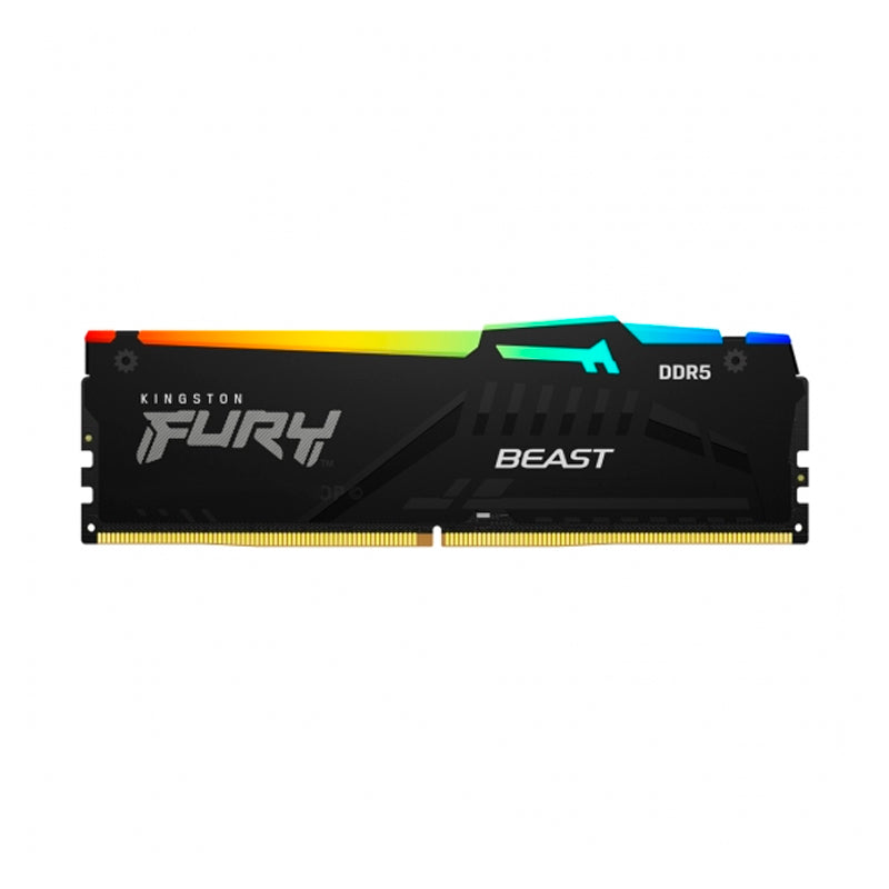 MEMORIA RAM KINGSTON FURY BEAST DDR5 16GB 6000MHZ RGB CL36 1.35V 288-PIN DE ALTO RENDIMIENTO