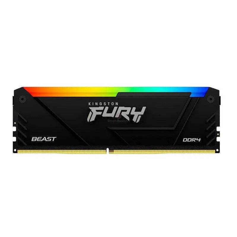 MEMORIA KINGSTON FURY BEAST: 32GB DDR4-3200MHZ, PC4-25600, CL16, 1.35V, 288-PIN, RGB, DIMM