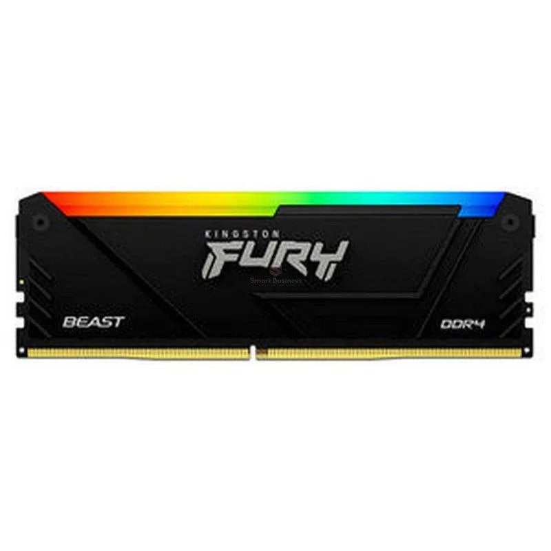 MEMORIA KINGSTON FURY BEAST RGB BLACK: 16GB DDR4-3600MHZ PC4-28800 CL18 1.35V NON-ECC