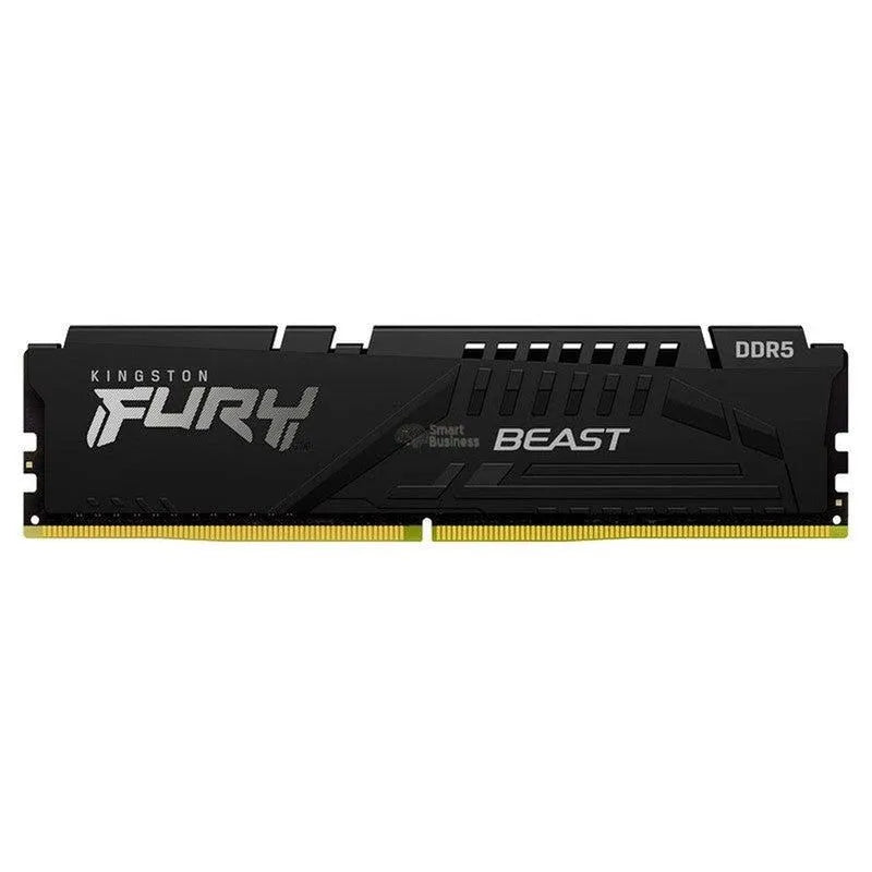 MEMORIA RAM KINGSTON FURY BEAST DDR5 16GB 5200 MHZ NEGRO PARA PC DE ESCRITORIO (KF552C40BB-16) DESTACADA POR SU ALTA FRECUENCIA