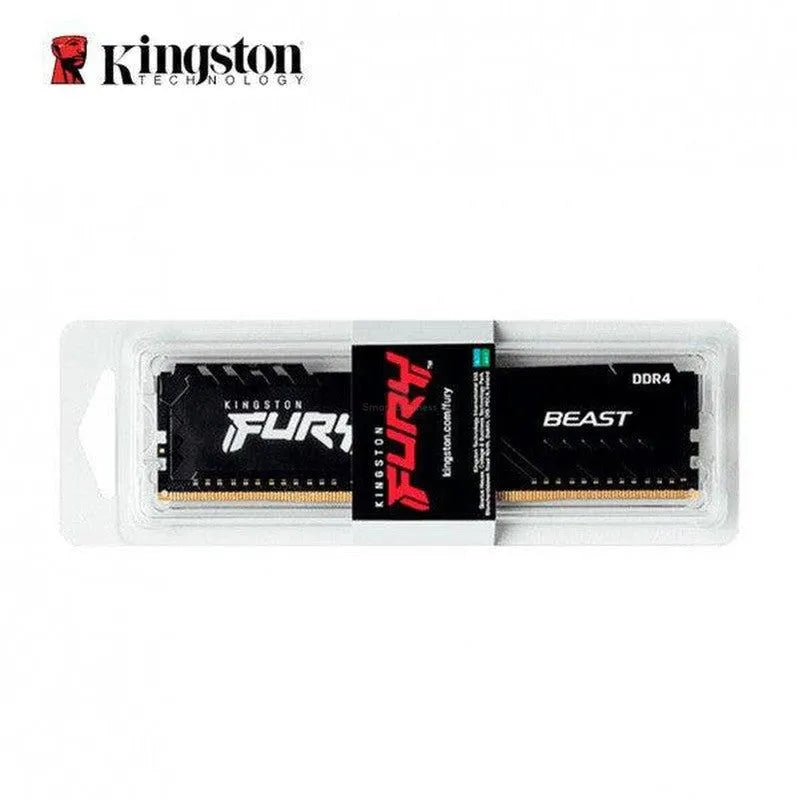 MEMORIA RAM KINGSTON FURY BEAST KF552C40BB-8: DDR5 8GB, 5200 MHZ, NEGRO, PARA COMPUTADORA DE ESCRITORIO