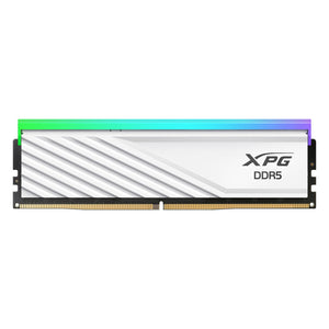MEMORIA RAM XPG DDR5 LANCER BLADE RGB 16GB 6000 MHZ BLANCA - ALTA VELOCIDAD, ILUMINACIÓN PERSONALIZABLE