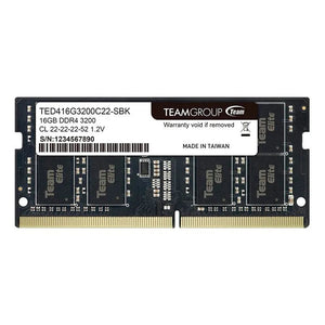 MEMORIA TEAMGROUP ELITE: 16GB DDR4 SO-DIMM, 3200MHZ, 1.2V, CL 22-22-22-52