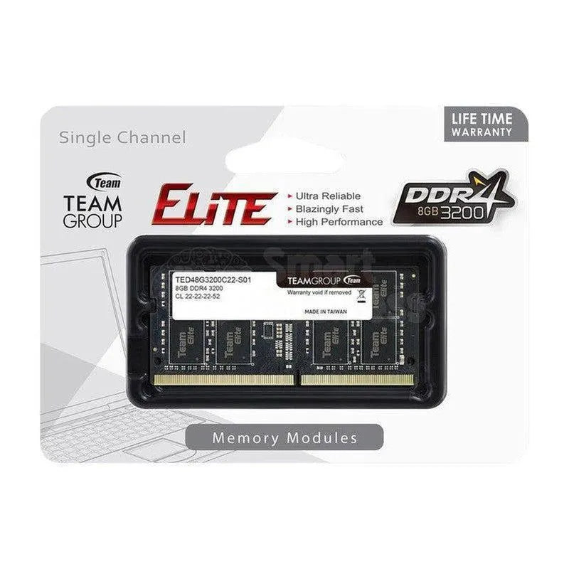 MEMORIA TEAMGROUP ELITE 8GB DDR4 SO-DIMM 3200MHZ 1.2V CL 22-22-22-52