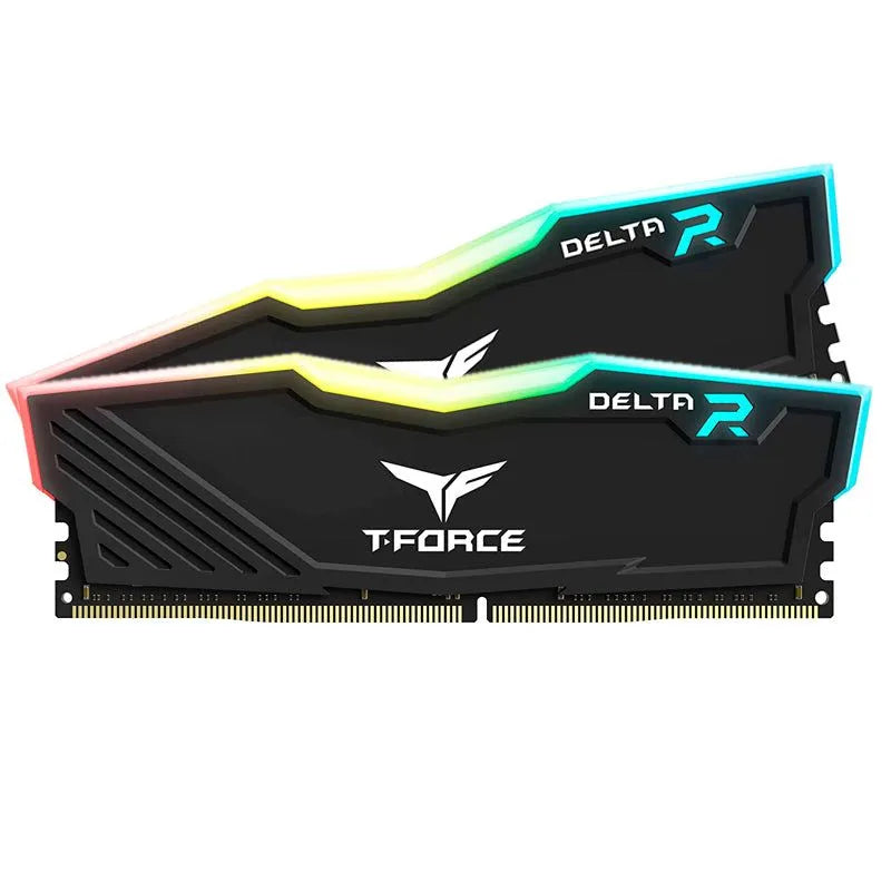 MEMORIA TEAMGROUP T-FORCE DELTA RGB - 16GB (2 X 8GB) DDR4-3600MHZ CL18 1.35V RGB NEGRO