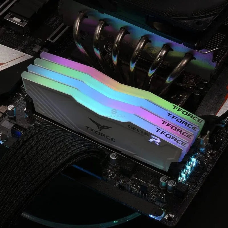 MEMORIA TEAMGROUP T-FORCE DELTA RGB: 32GB DDR4-3200MHZ, CL-16, 1.35V, NEGRO