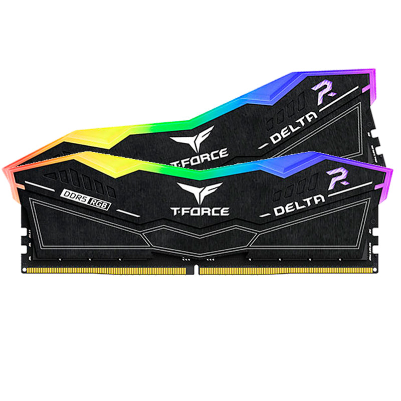 MEMORIA RAM TEAMGROUP T-FORCE DELTA RGB DDR5 7200MHZ 32GB (2X16GB) - ALTO RENDIMIENTO, ILUMINACIÓN RGB, CL34, EFICIENCIA ENERGÉTICA 1.4V