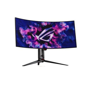 MONITOR GAMING ASUS ROG SWIFT 34” OLED ULTRAWIDE 800R: 21:9, 3440 X 1440, 240 HZ, 0.03 MS, G-SYNC, DISIPADOR PERSONALIZADO, BRILLO UNIFORME, KVM INTELIGENTE, USB-C 90W PD, 1300 NITS