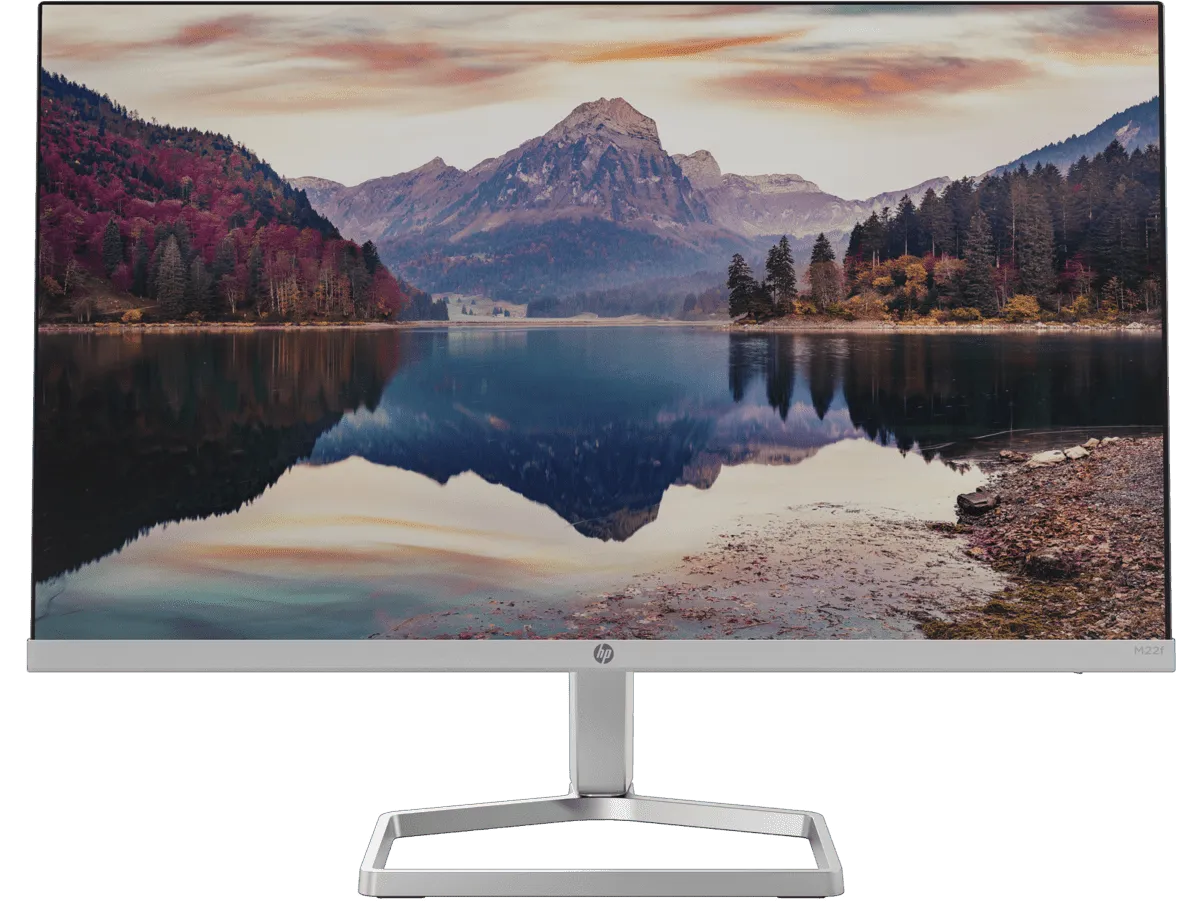 MONITOR HP M22F 21.5'' FHD - RESOLUCIÓN FULL HD, DISEÑO ULTRADELGADO, TECNOLOGÍA ANTIRREFLEJO, CONECTIVIDAD HDMI Y VGA