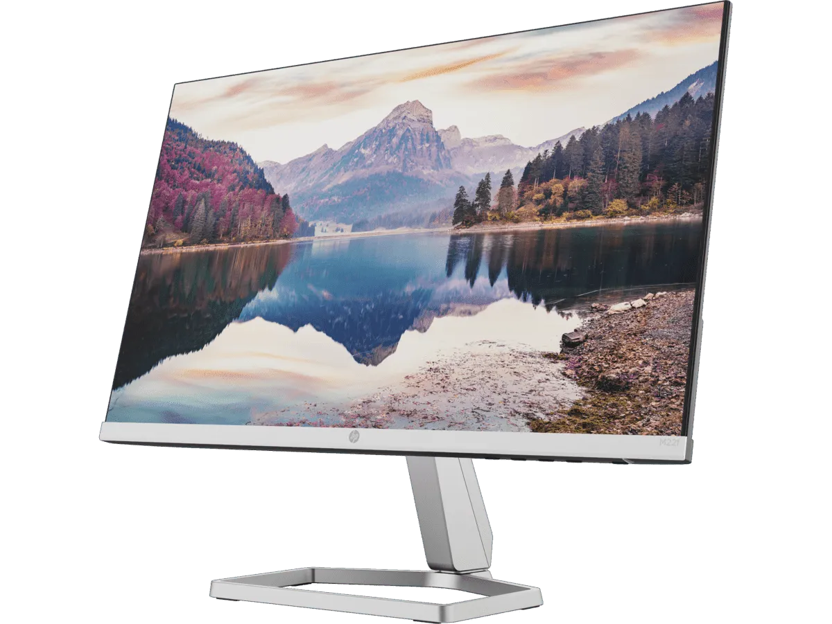 MONITOR HP M22F 21.5'' FHD - RESOLUCIÓN FULL HD, DISEÑO ULTRADELGADO, TECNOLOGÍA ANTIRREFLEJO, CONECTIVIDAD HDMI Y VGA