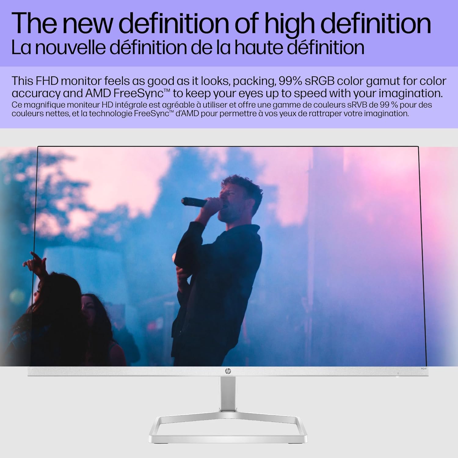MONITOR HP SERIE 5 MODELO 524SF 94C17AA #ABA CON BASE DOCZTORUM, PANTALLA FHD IPS DE 24 PULGADAS (1920 X 1080), 1 HDMI, 1 VGA, TECNOLOGÍA SIN PARPADEO, IDEAL PARA HOGAR Y NEGOCIOS, COLOR NEGRO/PLATEADO