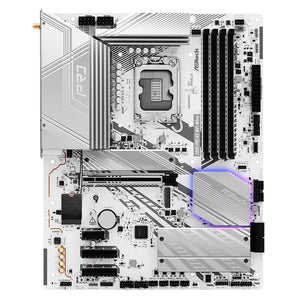 TARJETA MADRE ASROCK Z890 PRO RS WIFI WHITE - CHIPSET INTEL Z890, SOCKET LGA 1851, HDMI, DISPLAYPORT, FACTOR ATX