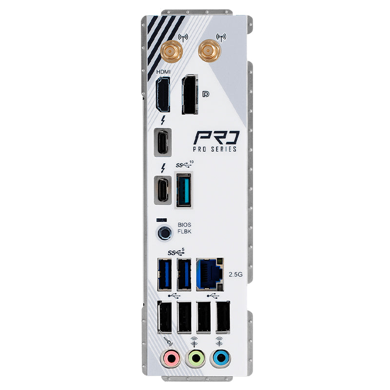 TARJETA MADRE ASROCK Z890 PRO RS WIFI WHITE - CHIPSET INTEL Z890, SOCKET LGA 1851, HDMI, DISPLAYPORT, FACTOR ATX