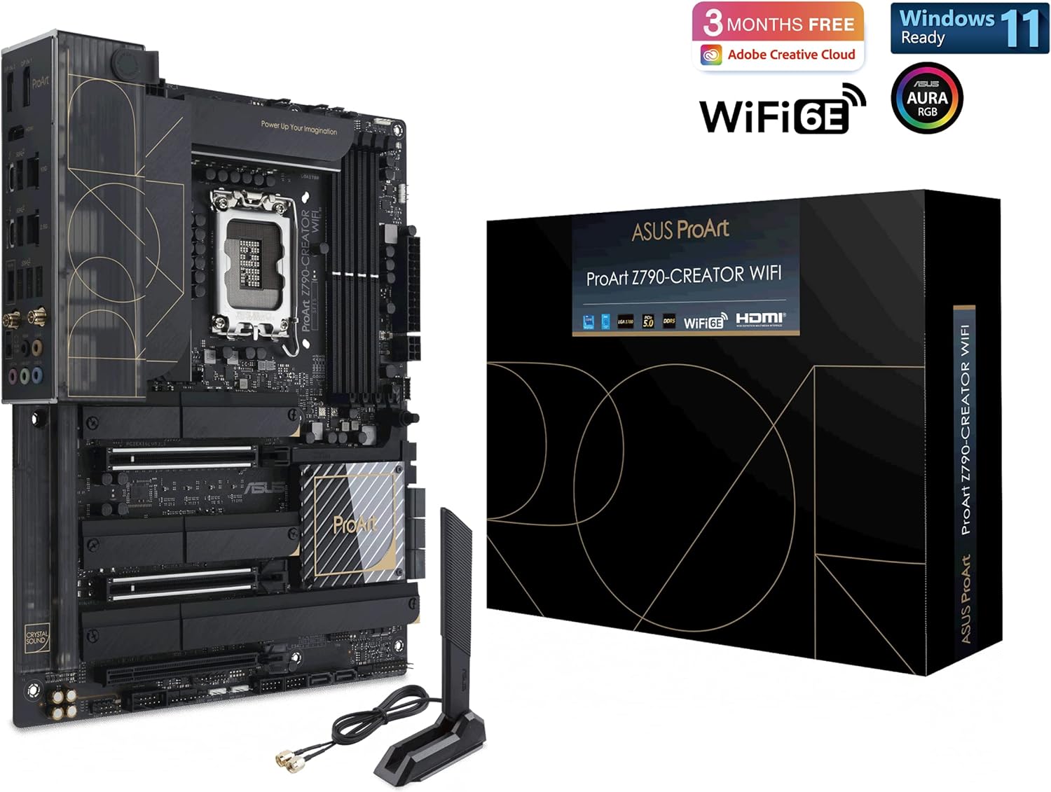 TARJETA MADRE ASUS PROART Z790-CREATOR WIFI INTEL CON SOPORTE AVANZADO PARA CREATIVOS Y CONECTIVIDAD INALÁMBRICA AVANZADA