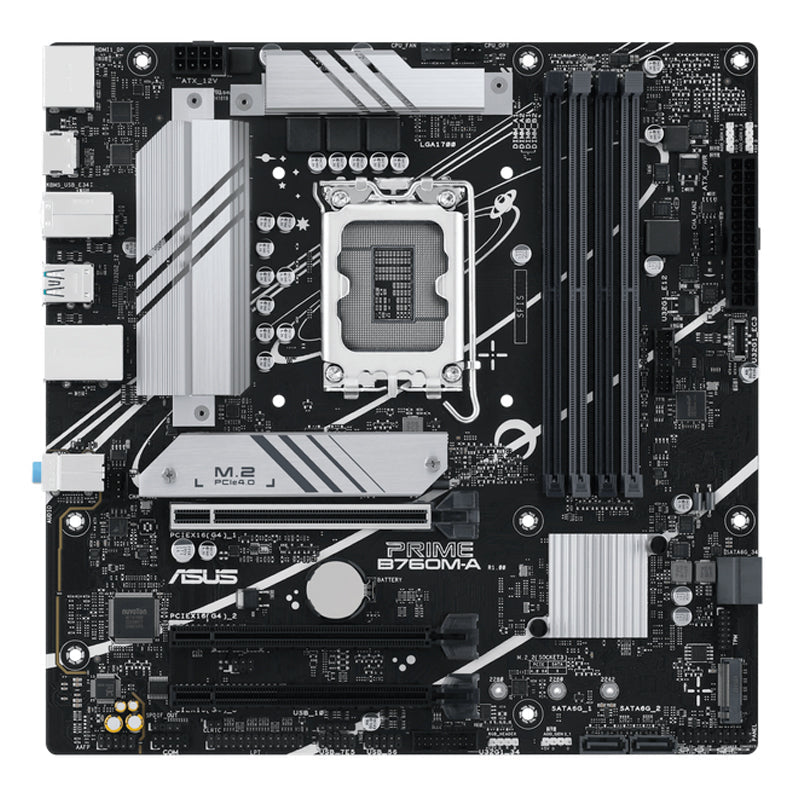 TARJETA MADRE MICRO ATX ASUS PRIME B760M-A-CSM CON CHIPSET INTEL B760 Y SOCKET LGA1700