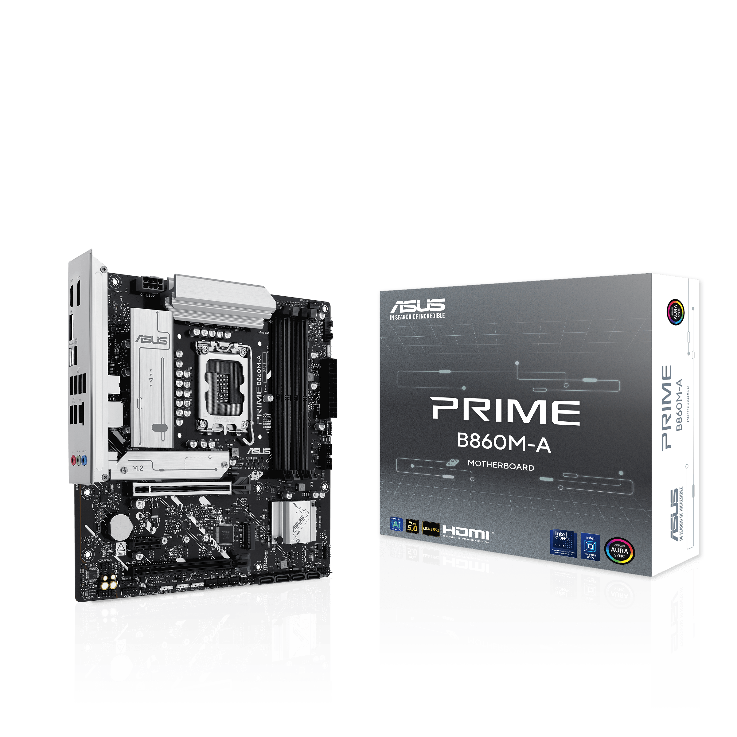 TARJETA MADRE ASUS PRIME B860M-A: CHIPSET INTEL B860, SOCKET LGA 1851, HDMI Y DP, FORMATO mATX