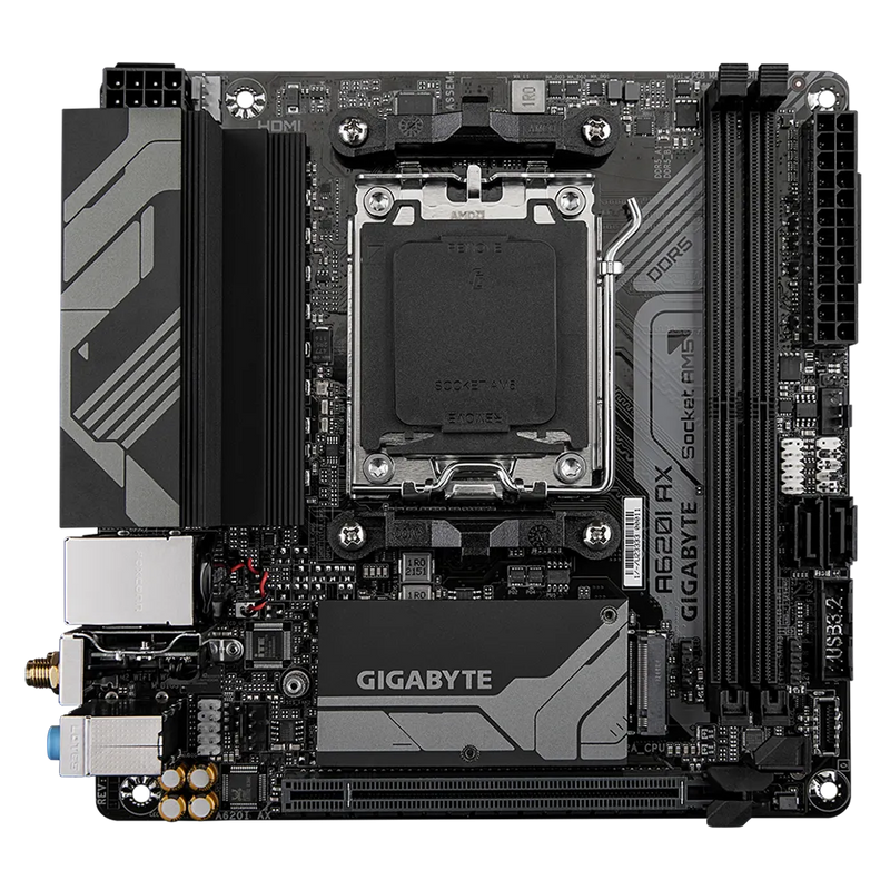PLACA BASE GIGABYTE AMD AM5 A620I AX CON WIFI, BLUETOOTH Y SOPORTE DDR5