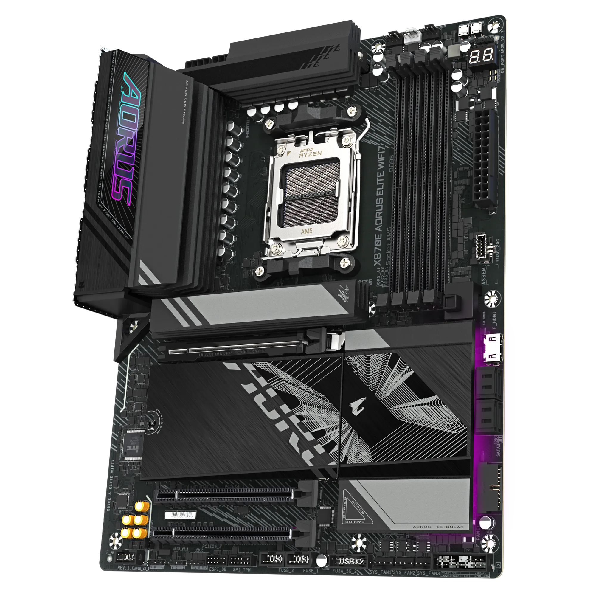 PLACA BASE GIGABYTE X870E AORUS ELITE WIFI7 DDR5 CONECTIVIDAD AVANZADA Y RENDIMIENTO SUPERIOR