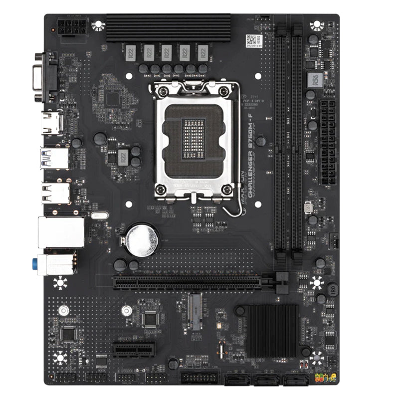 TARJETA MADRE MAXSUN CHALLENGER B760M-F, CHIPSET INTEL B760, SOCKET LGA1700, FORMATO mATX