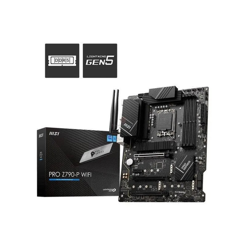 PLACA BASE MSI PRIME PRO Z790-P WIFI, CHIPSET INTEL Z790, SOCKET LGA1700, FORMATO ATX, CONECTIVIDAD WIFI INTEGRADA