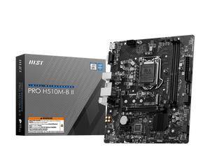 TARJETA MADRE MSI PRO H510M-B II - CHIPSET INTEL H470, LGA1200, HDMI, VGA, FORMATO mATX