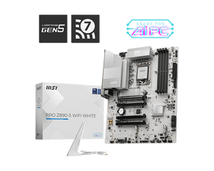 TARJETA MADRE MSI PRO Z890-S WIFI WHITE: CHIPSET INTEL Z890, LGA 1851, HDMI, DP, ATX, CONECTIVIDAD WIFI INTEGRADA