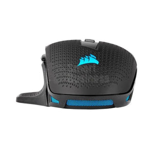 MOUSE CORSAIR NIGHTSWARD GAMING: SENSOR HASTA 18.000 DPI, ILUMINACIÓN RGB, 8 BOTONES PROGRAMABLES, CONEXIÓN USB, COLOR NEGRO (CH-9306011-NA)