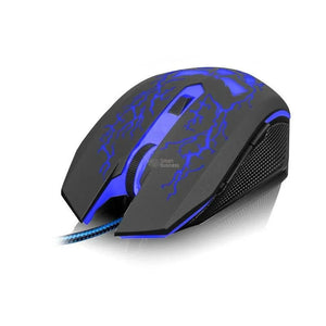 MOUSE GAMER ENKORE BRAIN EKM302 USB, 7 LEDS, 6 BOTONES, 3200 DPI