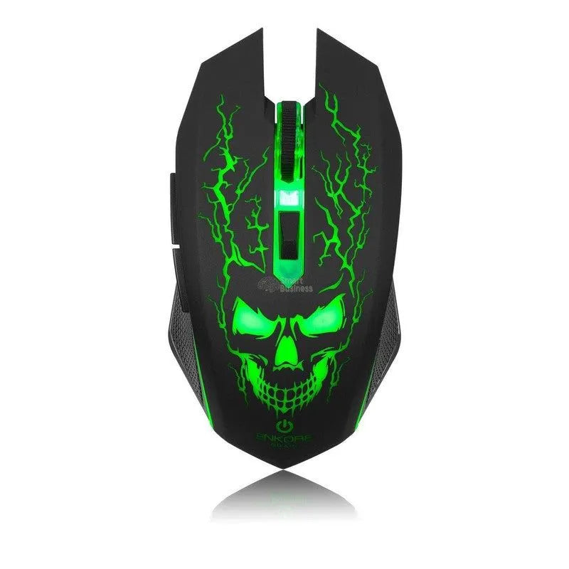 MOUSE GAMER ENKORE BRAIN EKM302 USB, 7 LEDS, 6 BOTONES, 3200 DPI