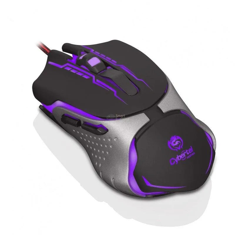 MOUSE GAMER CYBERTEL KEEPER M508+ USB 7 LEDS 3200 DPI